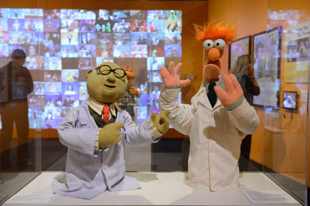 Dr. Bunsen Honeydew and Beaker from The Muppet Show - The Jim Henson Exhibition: Imagination Unlimited - traveling exhibition