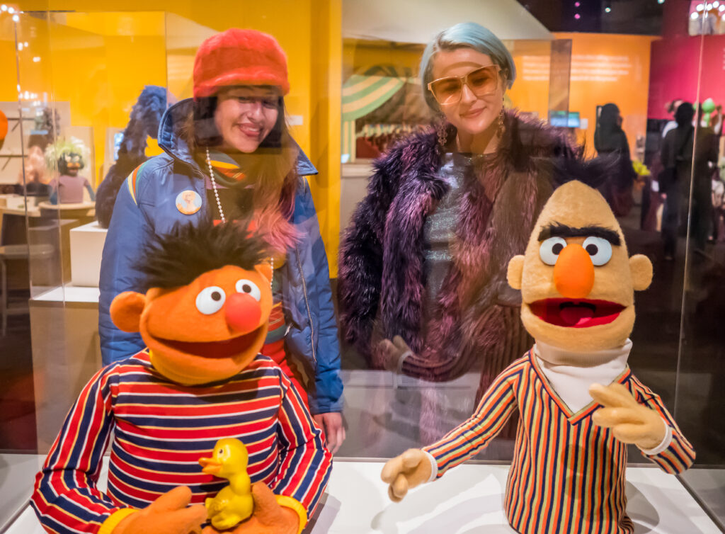 Ernie and Bert from Sesame Street - The Jim Henson Exhibition: Imagination Unlimited - traveling exhibition