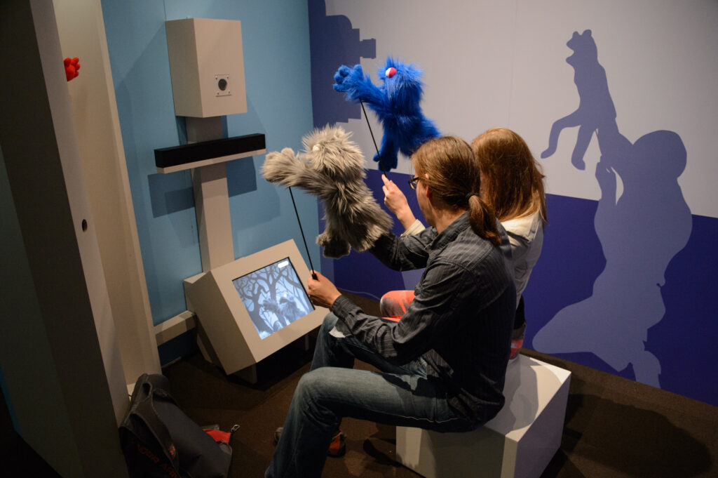 Perform a Puppet on Screen interactive experience - The Jim Henson Exhibition: Imagination Unlimited - traveling exhibition