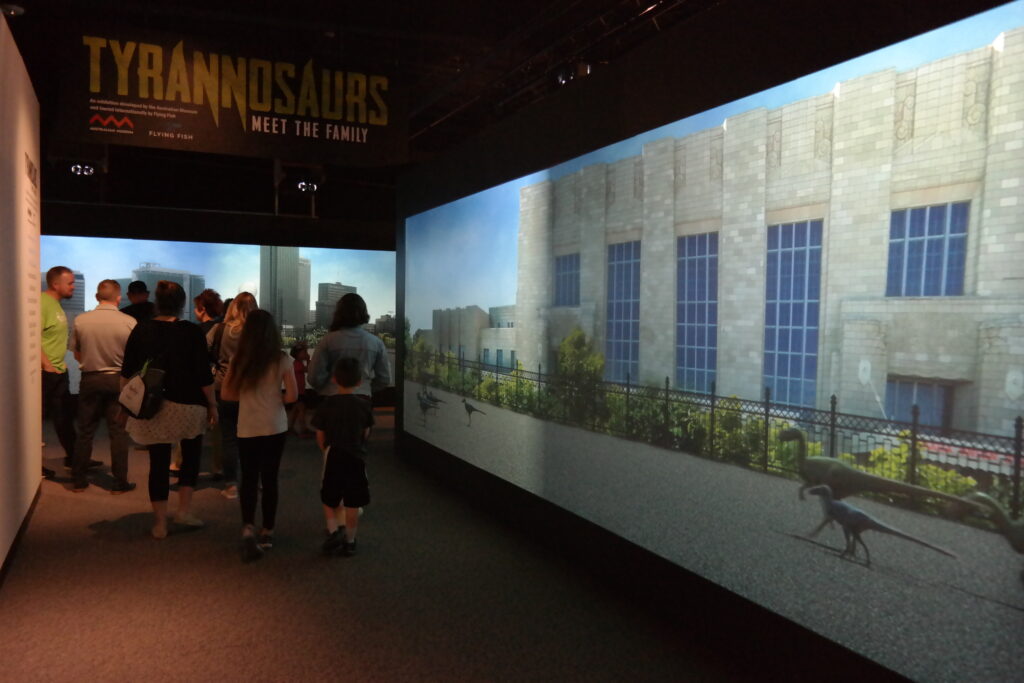 Tyrannosaurs: Meet the Family Installation View - The Durham Museum