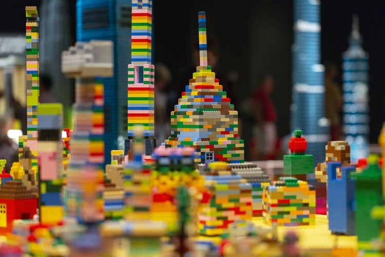 towers of tomorrow with lego bricks