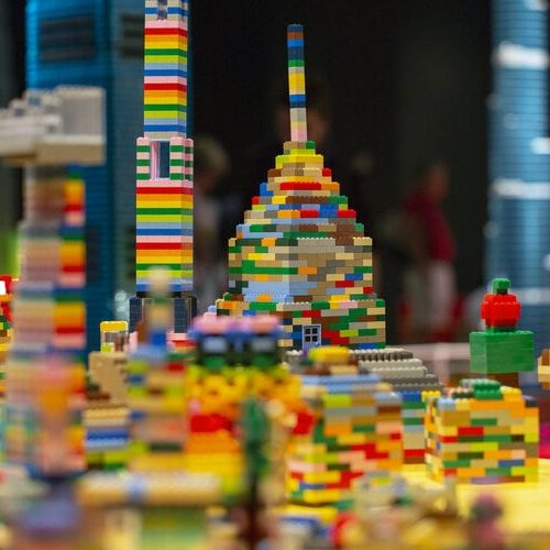 towers of tomorrow with lego bricks